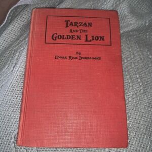 Tarzan & The Golden Lion Book Edgar Rice Burroughs 1924 Grosset Dunlap Hardcover